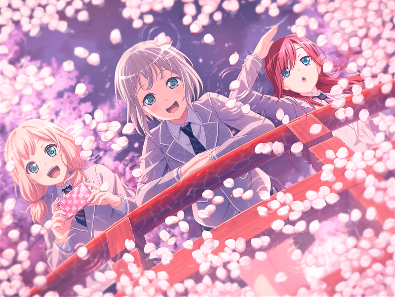 Moca Aoba - Sakura Photo Frame