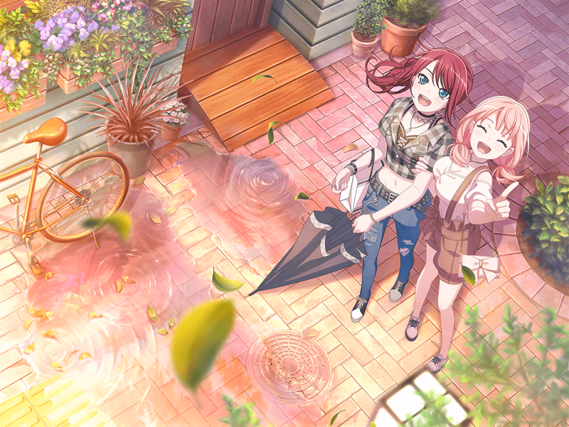 Trained Tomoe Udagawa - Sunset Red Puddle