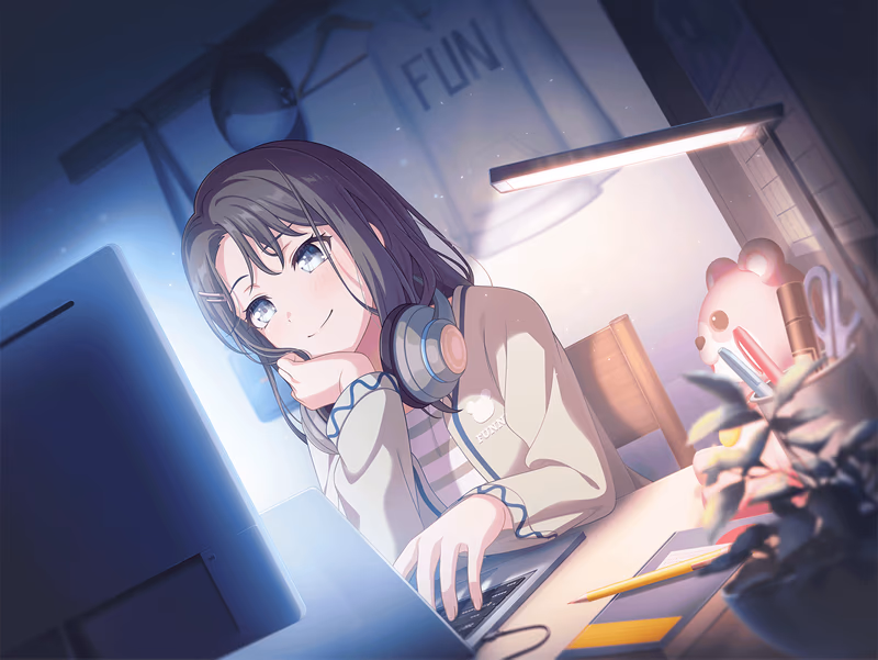 Misaki Okusawa - Smiles on the Monitor